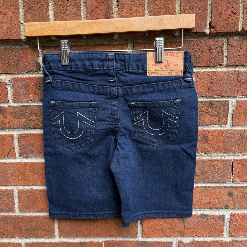 True Religion Denim Jean Geno Relaxed Slim Shorts Size 7 boys kids